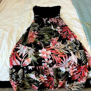 Strapless maxi dress